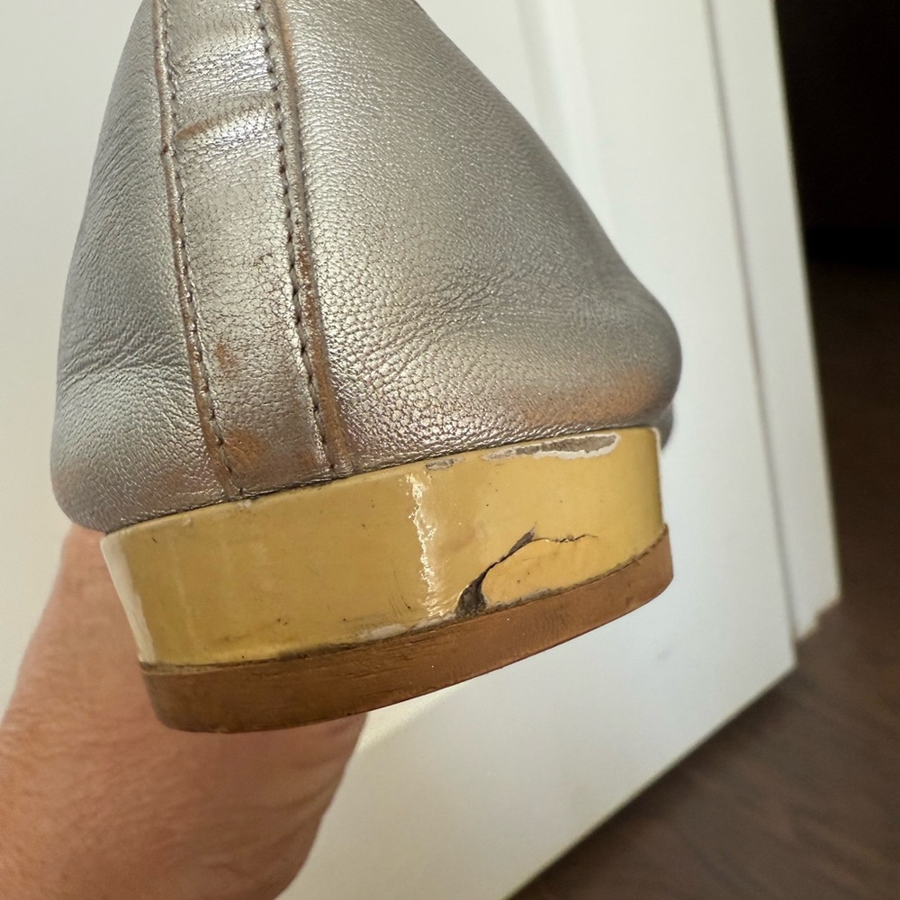 Prada Leather Ballet Flats Size 8-9 - Picture 11 of 13